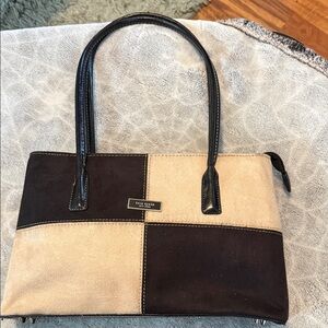 Kate Spade Black and Tan Patchwork Shoulder Bag